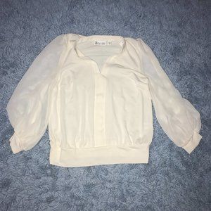 NY&C V Neck Long Sleeve Blouse